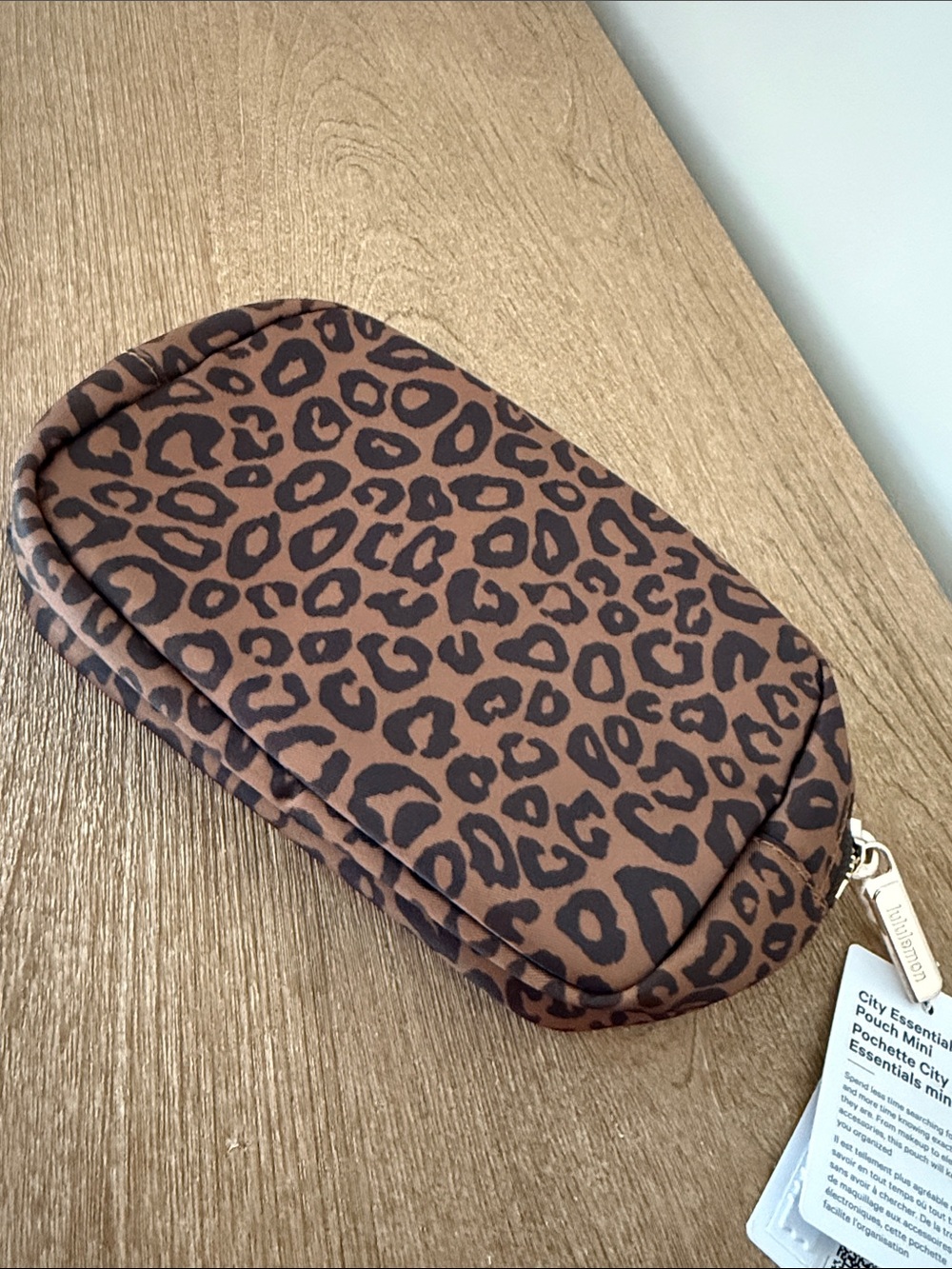 lululemon athletica Leopard Print City Essentials Pouch Mini - Brown & Black - Picture 3 of 4